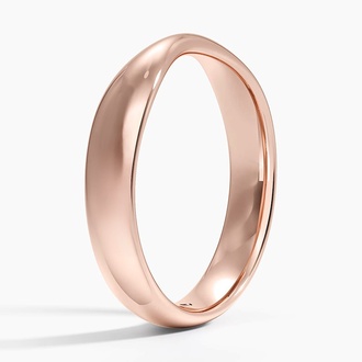 Bowtie Wedding Ring in 14K Rose Gold