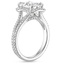 18K White Gold Fortuna Halo Diamond Ring (1/2 ct. tw.), smallside view