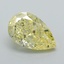 1.10 Ct. Fancy Intense Yellow Pear Lab Grown Diamond