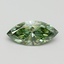 1.00 Ct. Fancy Vivid Green Marquise Lab Grown Diamond