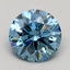 1.06 Ct. Fancy Vivid Blue Round Lab Grown Diamond