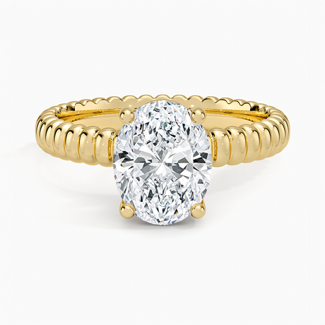 Petra Textured Solitaire Ring