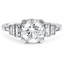 Art Deco Inspired Tiered Baguette Diamond Matched Set, smallview