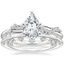 Platinum Pirouette Diamond Ring with Leilani Diamond Ring