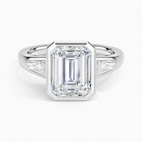 Platinum Hayes Three Stone Baguette Diamond Ring (1/2 ct. tw.)