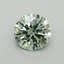 1.08 Ct. Fancy Vivid Green Round Lab Grown Diamond