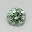 0.61 Ct. Fancy Vivid Green Round Lab Grown Diamond