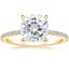 18K Yellow Gold Demi Three-Quarter Coverage Diamond Ring (1/3 ct. tw.), smalltop view