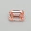 0.30 Ct. Fancy Vivid Pink Emerald Lab Grown Diamond