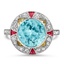 Art Deco Zircon Cocktail Ring