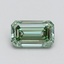 1.01 Ct. Fancy Intense Pacific Green Emerald Lab Grown Diamond