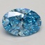 1.90 Ct. Fancy Vivid Blue Oval Lab Grown Diamond