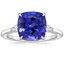 Platinum Aria Perfect Fit Three Stone Diamond Ring, smalltop view