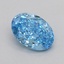 0.54 Ct. Fancy Vivid  Blue Oval Lab Grown Diamond
