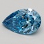 2.13 Ct. Fancy Vivid Blue Pear Lab Grown Diamond