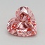 0.79 Ct. Fancy Vivid Pink Heart Lab Grown Diamond