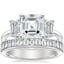 Platinum Luxe Rhiannon Diamond Ring (3/4 ct. tw.) with Channel Set Baguette Diamond Ring (1 ct. tw.)