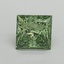 0.76 Ct. Fancy Vivid Pacific Green Princess Lab Grown Diamond