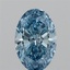 2.01 Ct. Fancy Vivid Blue Oval Lab Grown Diamond