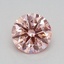 0.51 Ct. Fancy Vivid Pink Round Lab Grown Diamond
