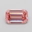 1.24 Ct. Fancy Intense  Pink Emerald Lab Grown Diamond