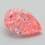 1.01 Ct. Fancy Vivid Pink Pear Lab Grown Diamond