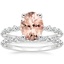 18KW Morganite Marseille Diamond Bridal Set (1/2 ct. tw.), smalltop view