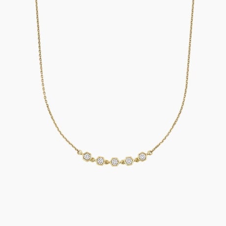 Hexagon Bezel Lab Diamond Necklace (1/2 ct. tw.)