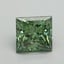 1.16 Ct. Fancy Vivid Pacific Green Princess Lab Grown Diamond
