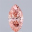 2.08 Ct. Fancy Vivid Pink Marquise Lab Grown Diamond