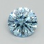 1.33 Ct. Fancy Vivid Blue Round Lab Grown Diamond