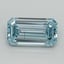 1.03 Ct. Fancy Vivid Blue Emerald Lab Grown Diamond