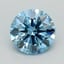 1.02 Ct. Fancy Intense Blue Round Lab Grown Diamond