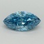 1.00 Ct. Fancy Vivid Blue Marquise Lab Grown Diamond
