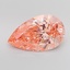 5.82 Ct. Fancy Intense Pink Pear Lab Grown Diamond