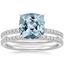 18KW Aquamarine Ballad Diamond Bridal Set (1/3 ct. tw.), smalltop view