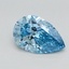 1.43 Ct. Fancy Vivid Blue Pear Lab Grown Diamond