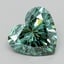 2.09 Ct. Fancy Vivid  Green Heart Lab Grown Diamond