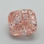5.00 Ct. Fancy Vivid Pink Cushion Lab Grown Diamond