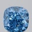 2.01 Ct. Fancy Vivid Blue Cushion Lab Grown Diamond