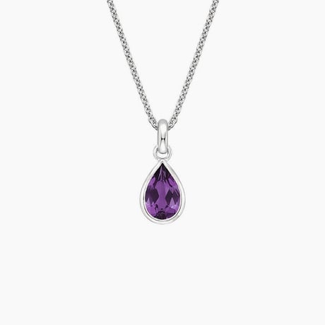 Teardrop Amethyst Pendant