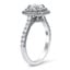 Radiant Cut Double Halo Diamond Ring, smallview