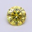 1.03 Ct. Fancy Intense Yellow Round Lab Grown Diamond