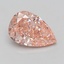 5.10 Ct. Fancy Vivid Pink Pear Lab Grown Diamond