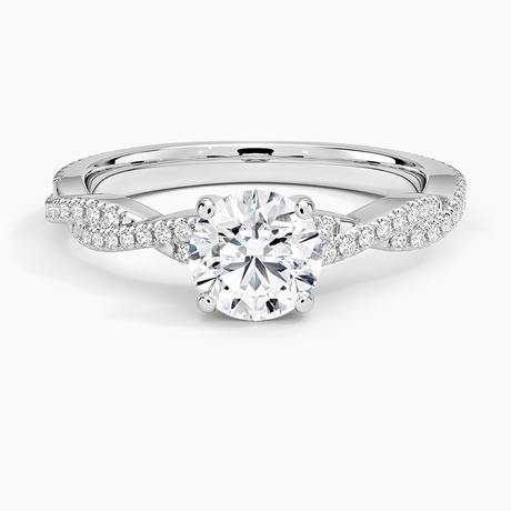 Scalloped Engagement Ring