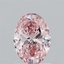 1.20 Ct. Fancy Vivid Pink Oval Lab Grown Diamond