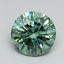 1.29 Ct. Fancy Vivid Green Round Lab Grown Diamond