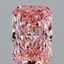 2.09 Ct. Fancy Vivid Pink Radiant Lab Grown Diamond