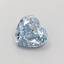 1.63 Ct. Fancy Vivid  Blue Heart Lab Grown Diamond