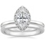 Platinum Vienna Diamond Ring with 2mm Comfort Fit Wedding Ring